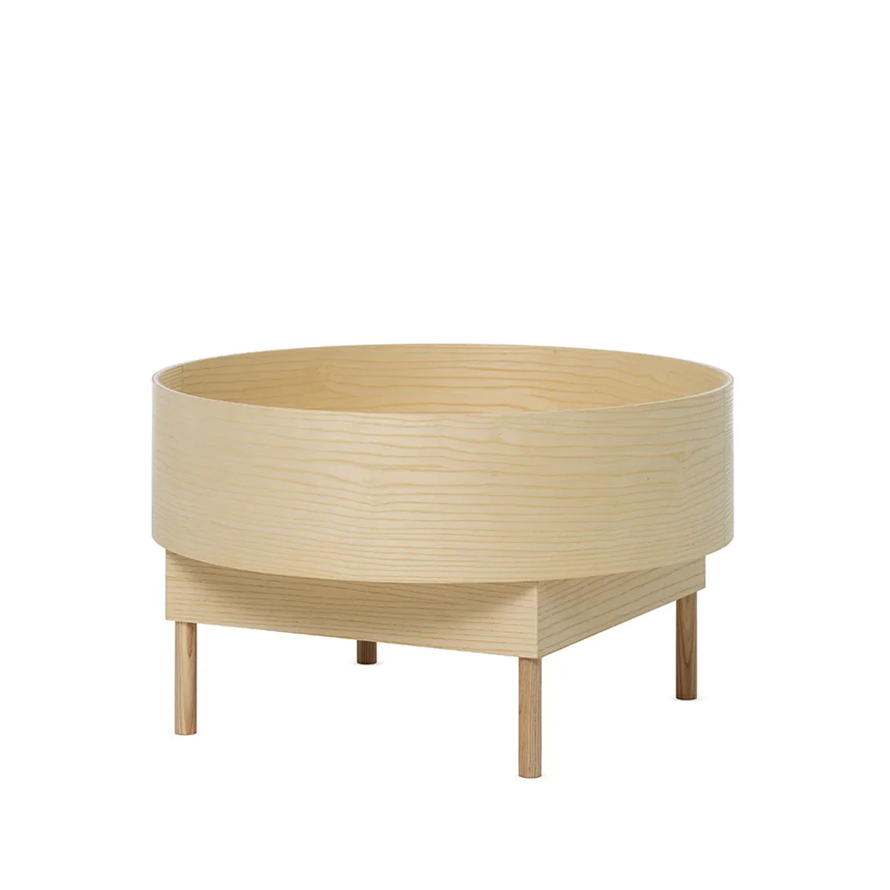 Bowl soffbord, Ask naturlack-big Fogia
