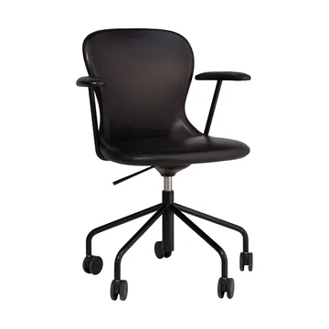 Myko karmstol med hjul - Elmosoft 99999-RAL 9005 - Fogia