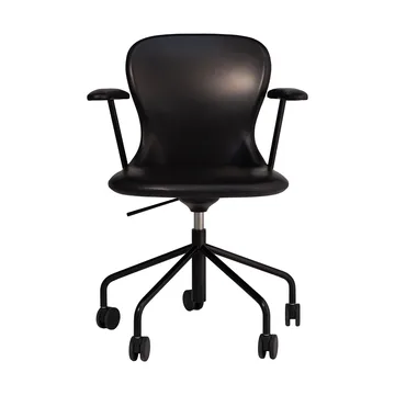 Myko karmstol med hjul - Elmosoft 99999-RAL 9005 - Fogia