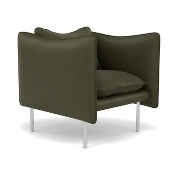 Tiki fåtölj small - Vintage Olive-polished stainless steel - Fogia