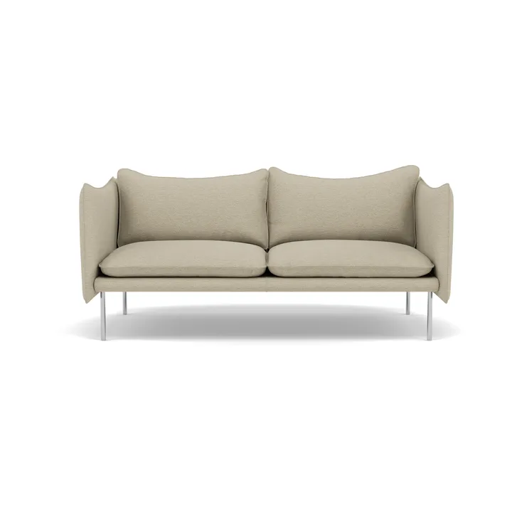 Tiki soffa 2-sits - Barnum 2-polished stainless steel - Fogia