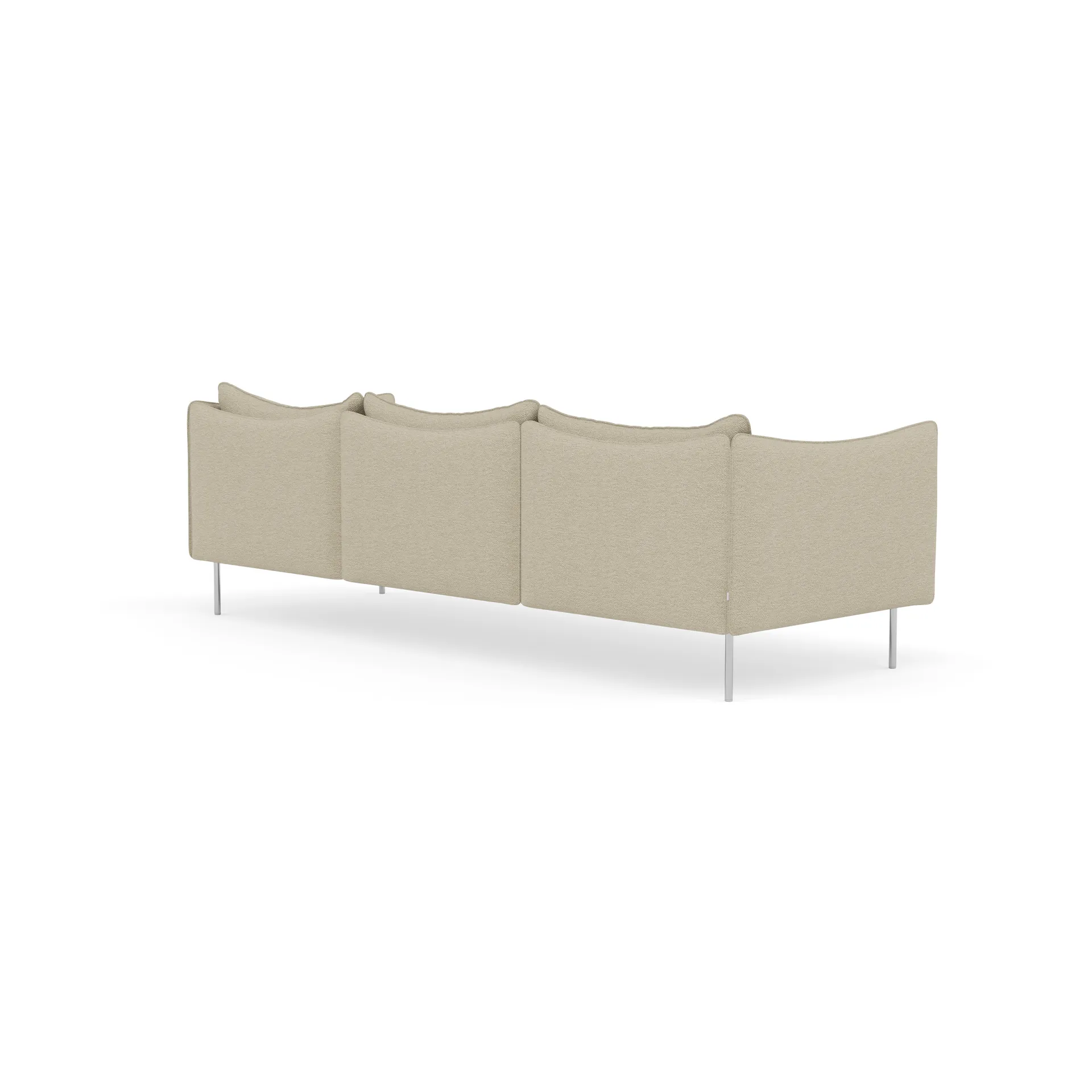 Tiki soffa 3-sits, Barnum 2-polished stainless steel Fogia