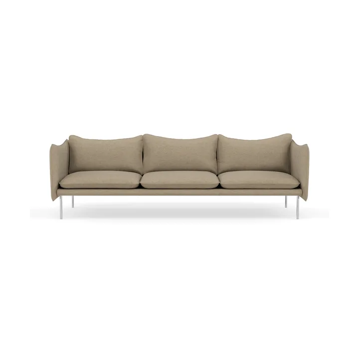 Tiki soffa 3-sits - Ecriture 0240-polished stainless steel - Fogia