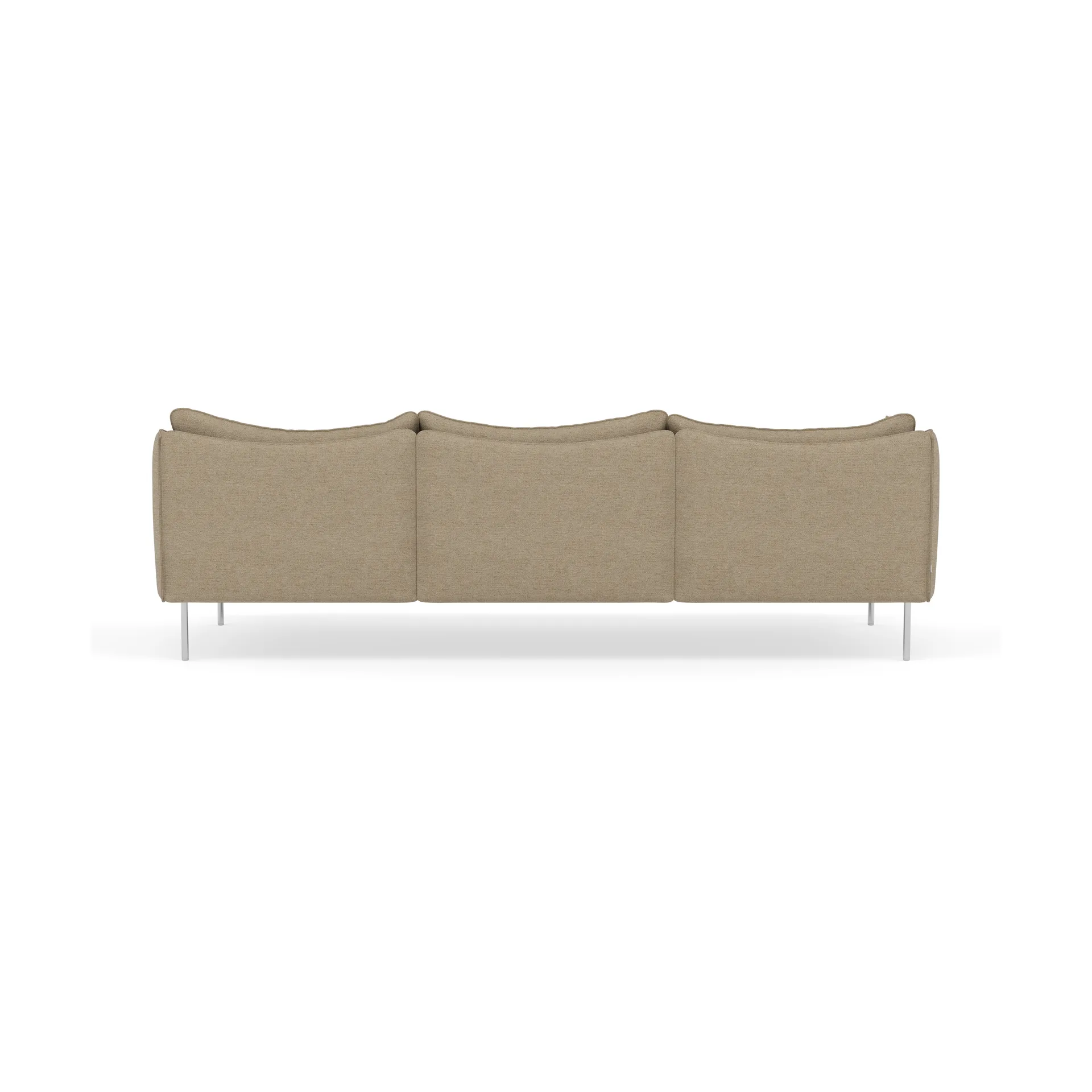 Tiki soffa 3-sits, Ecriture 0240-polished stainless steel Fogia