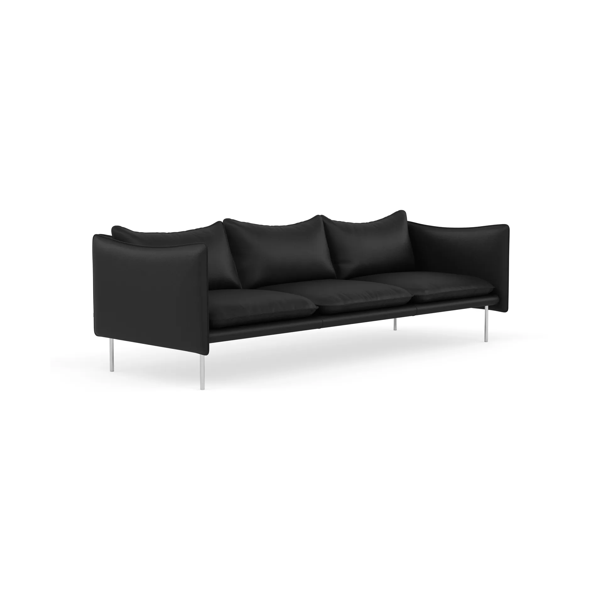 Tiki soffa 3-sits, Elmosoft 99999-polished stainless steel Fogia