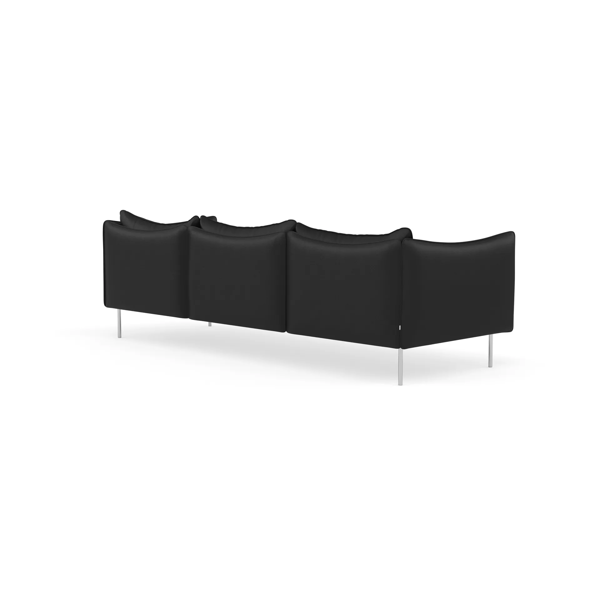 Tiki soffa 3-sits, Elmosoft 99999-polished stainless steel Fogia