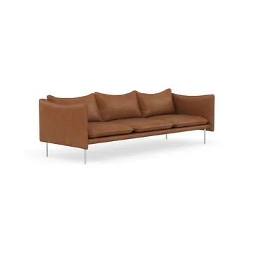 Tiki soffa 3-sits - Vintage Rangers-polished stainless steel - Fogia