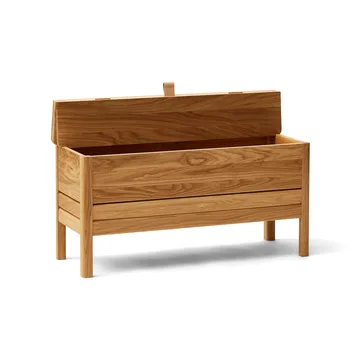 A Line förvaringsbänk 90 cm - Ek - Form & Refine