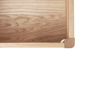 A Line förvaringsbänk 90 cm - Vit ek - Form & Refine