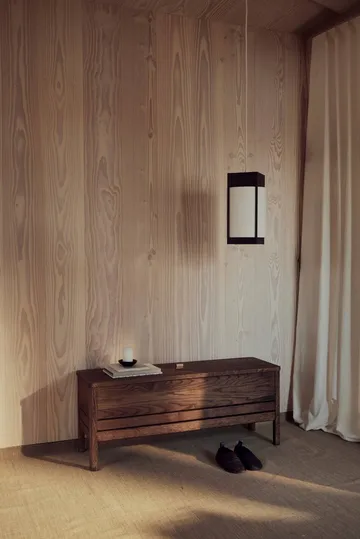 Andon pendel - Mörkbrun ask, medium - Form & Refine
