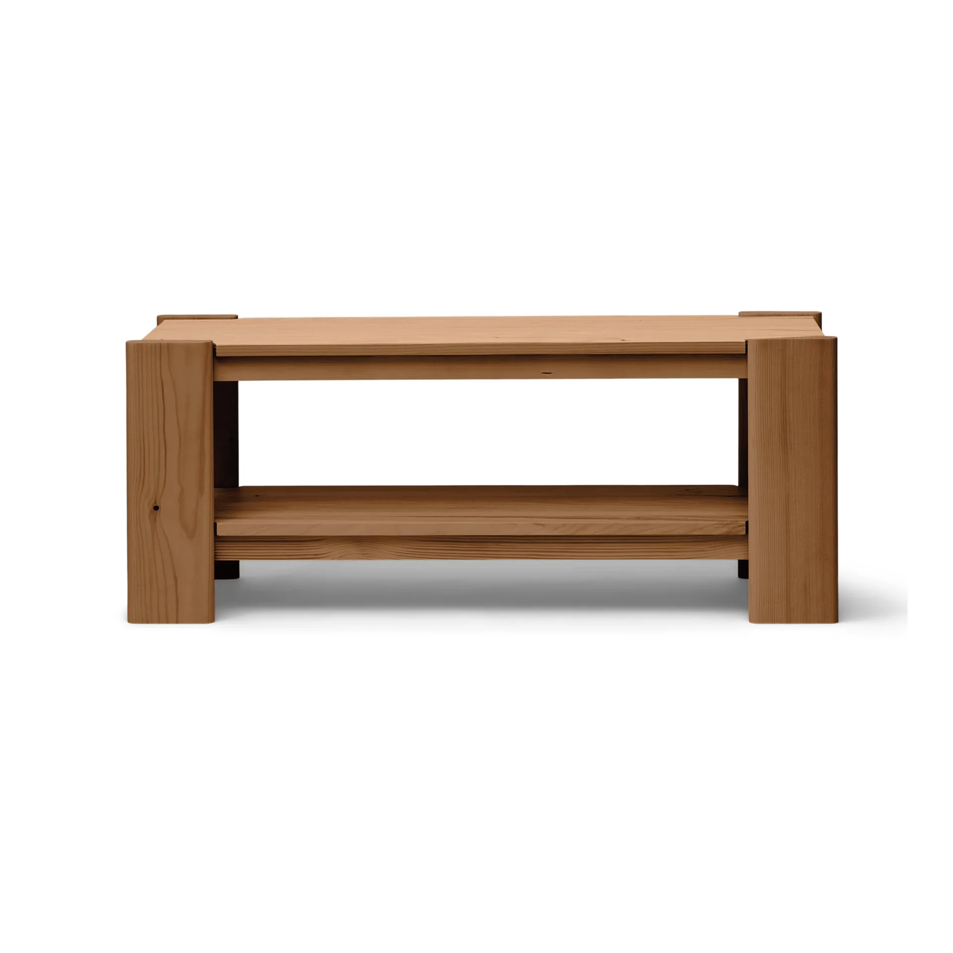 Beam bänk, Deep brown pine, 112x45x33 cm Form & Refine
