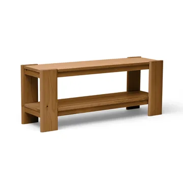 Beam bänk - Deep brown pine, 112x45x33 cm - Form & Refine