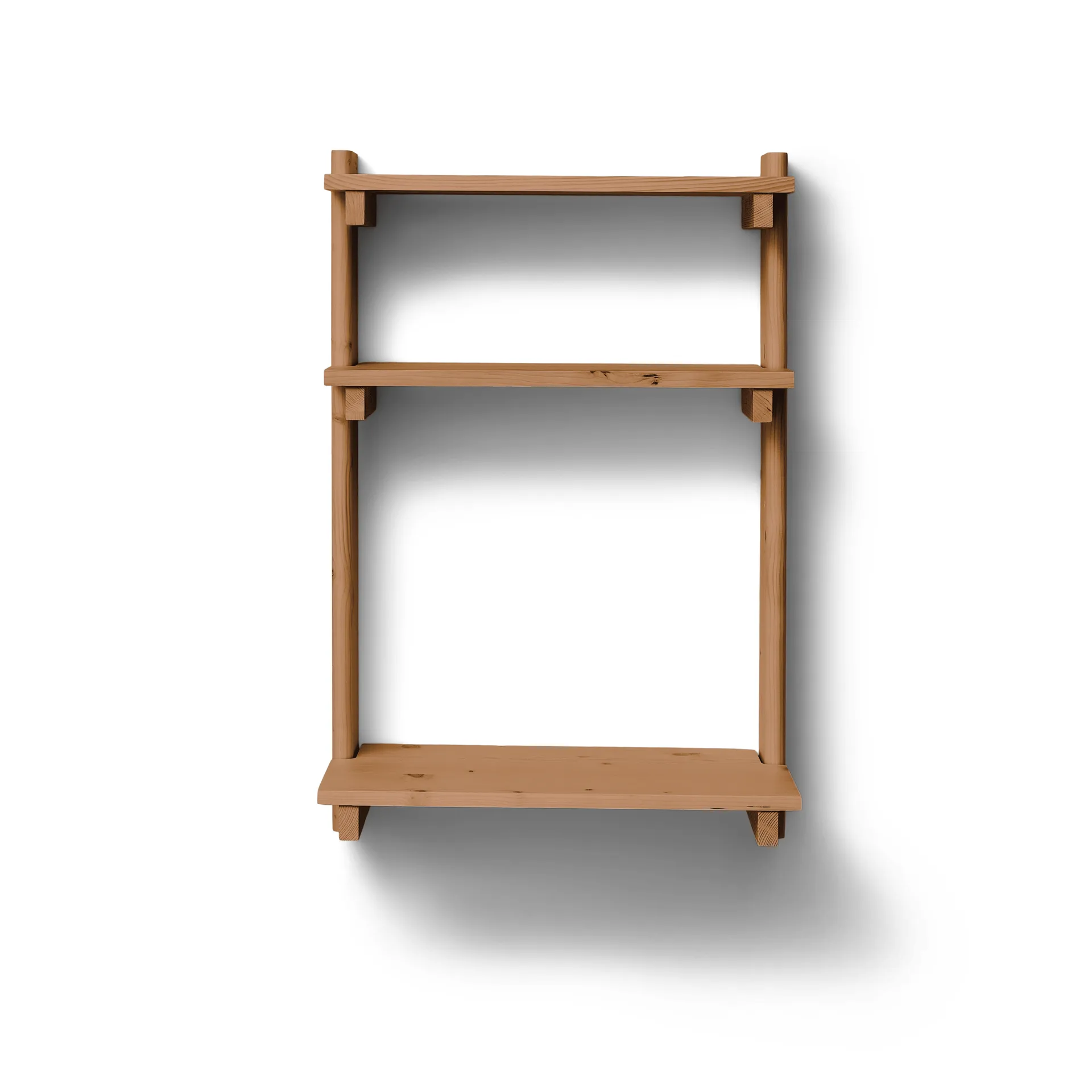 Beam Office Shelf hylla med skrivbord, Deep brown pine, 60x90,5x40 cm Form & Refine