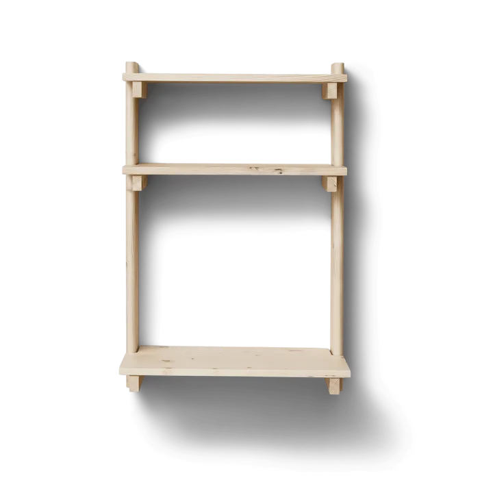 Beam vägghylla med skrivbord - Furu - Form & Refine
