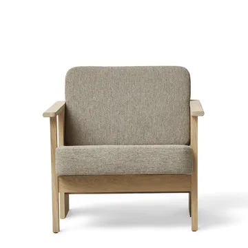 Block loungestol - Vit ek-Hallingdal 65-0227 - Form & Refine