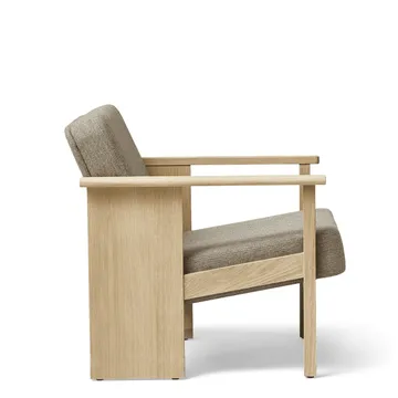 Block loungestol - Vit ek-Hallingdal 65-0227 - Form & Refine