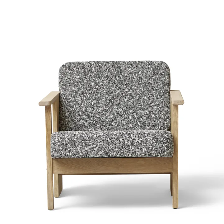 Block loungestol - Vit ek-Zero 0004 - Form & Refine