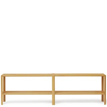 Leaf hylla 2 hyllplan 57x200 cm - Ek - Form & Refine