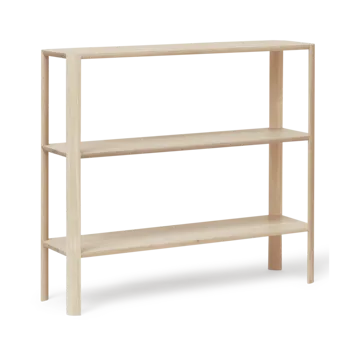 Leaf hylla 3 hyllplan 92x100 cm - Vit ek - Form & Refine
