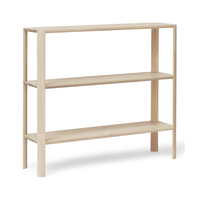 Leaf hylla 3 hyllplan 92x100 cm - Vit ek - Form & Refine