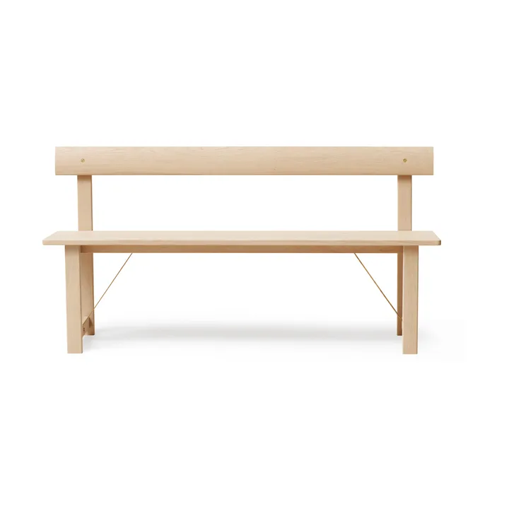 Position bänk 155 cm - Vit ek-mässing - Form & Refine