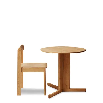 Trefoil matbord Ø75 cm - Ek - Form & Refine