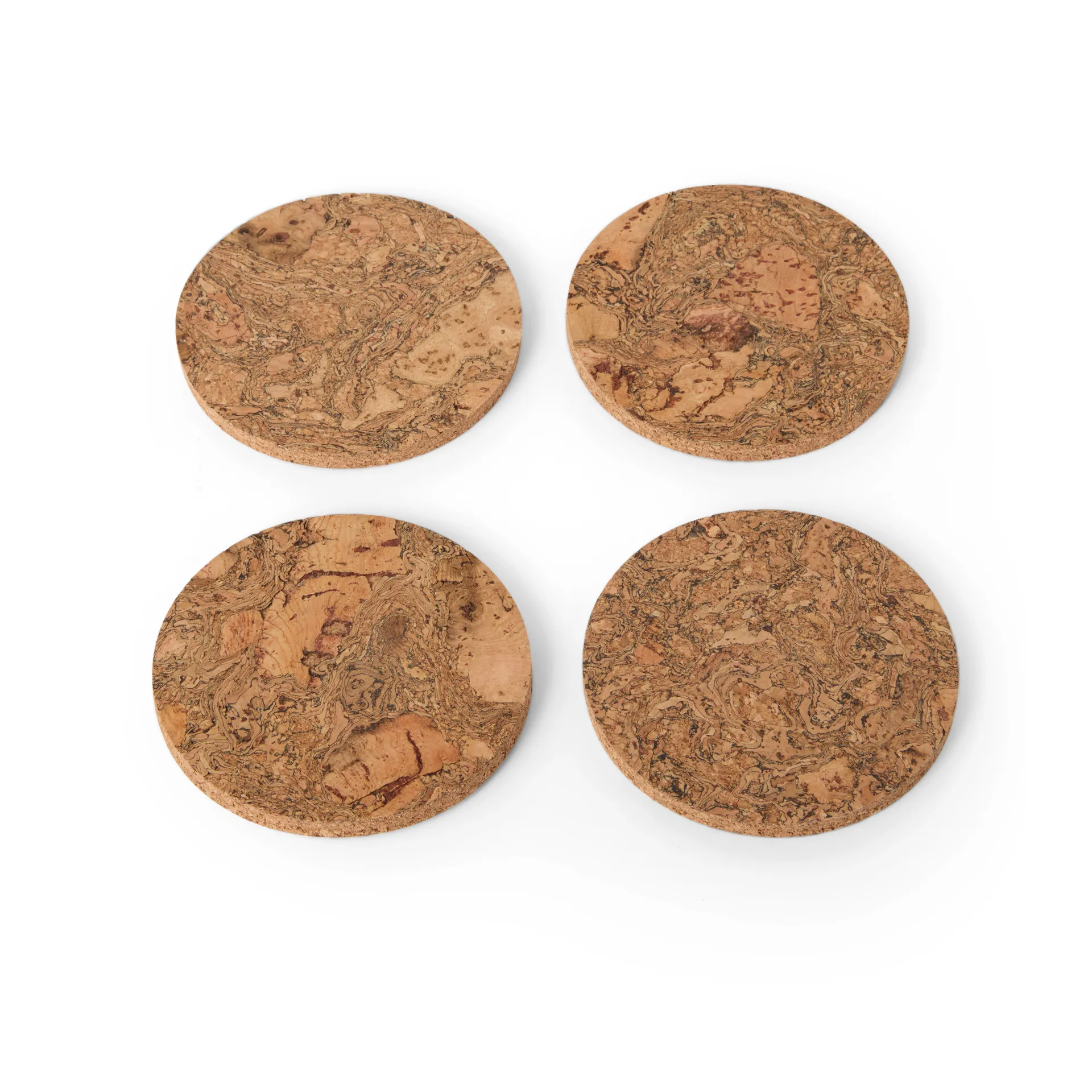 Cork glasunderlägg 4-pack, Natural Formgatan