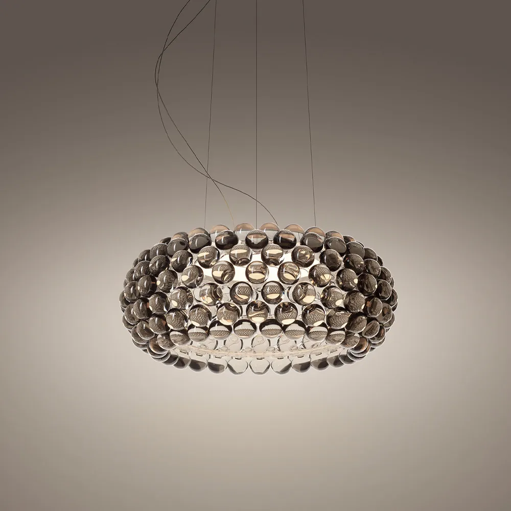 Caboche Plus media LED dimbar pendel, Grå Foscarini