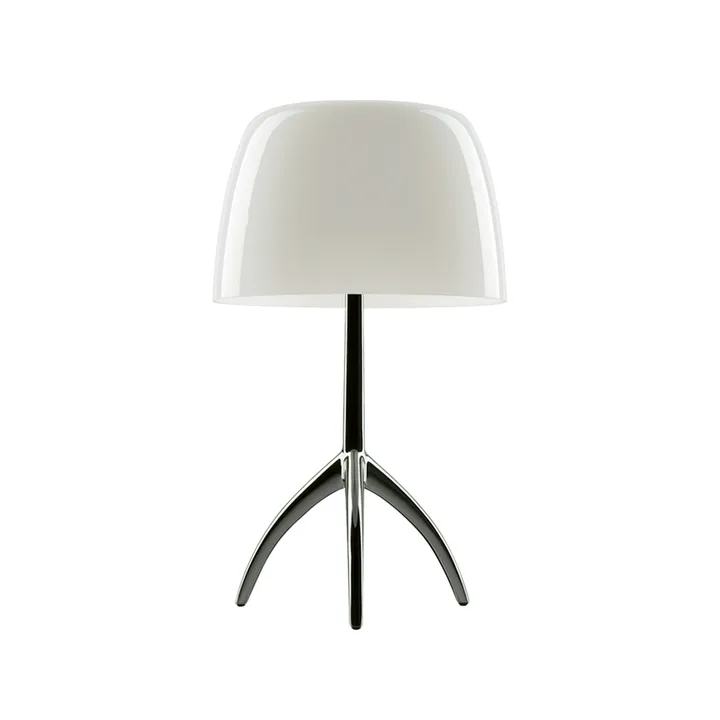 Lumiere Grande bordslampa - Varmvit-svartkrom ej dimbar - Foscarini