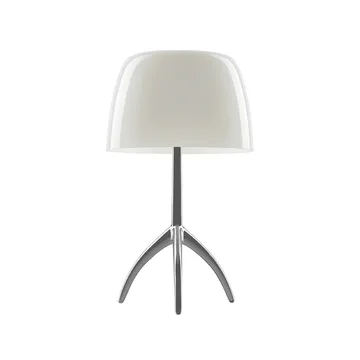 Lumiere Grande Dimbar bordslampa - varmvit, aluminium - Foscarini