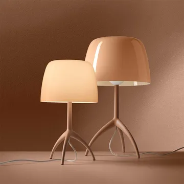 Lumiere Nuances bordslampa - cipria, grande - Foscarini