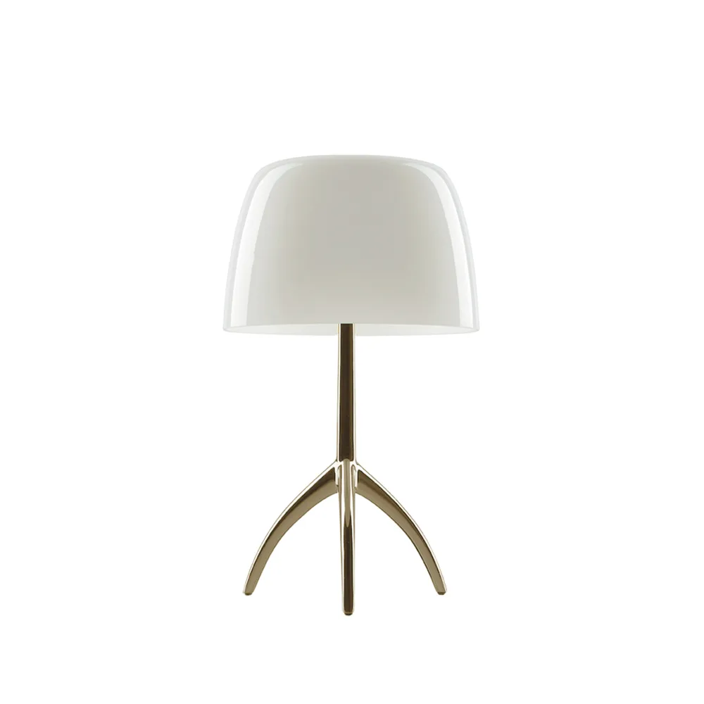 Lumiere Piccola On/Off bordslampa, varmvit, champagne Foscarini