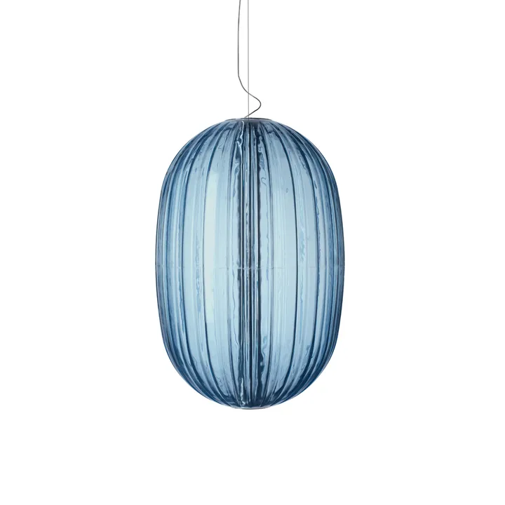Plass media pendel Ø34 cm - azzurro, media - Foscarini