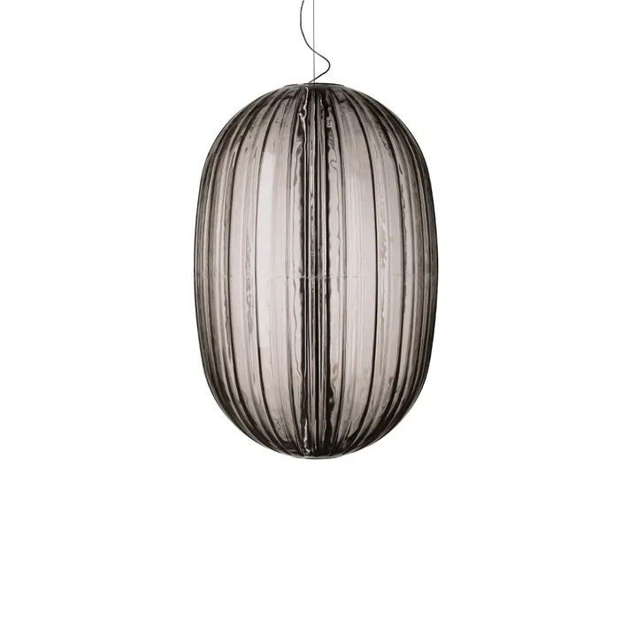 Plass pendel Ø75 cm - grigio, led - Foscarini