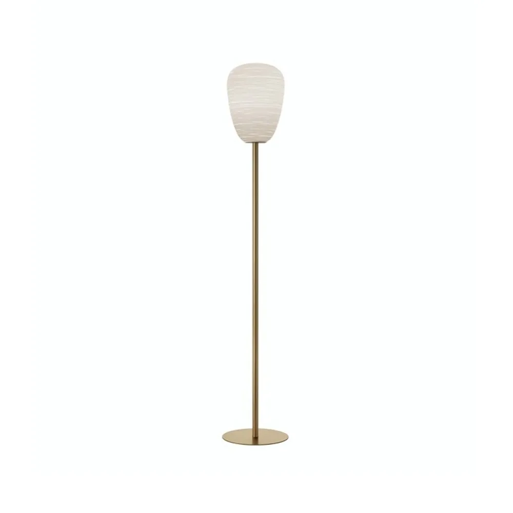 Rituals 1 golvlampa, oro/bianco, guldfärgad stativ Foscarini