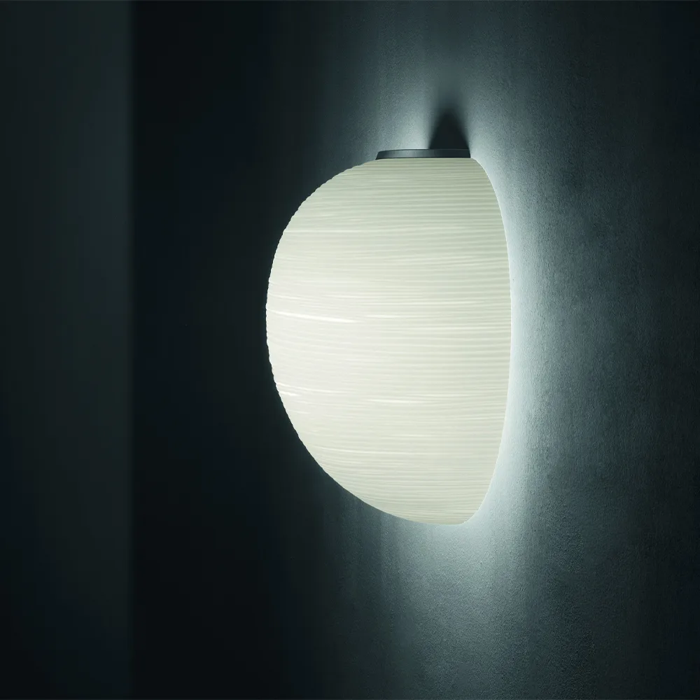 Rituals XL semi vägglampa, bianco/bianco Foscarini
