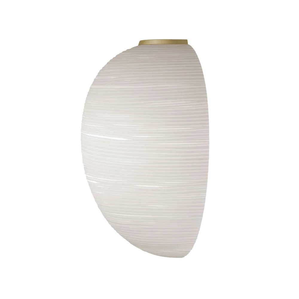 Rituals XL semi vägglampa, oro/bianco, guldfärgad Foscarini