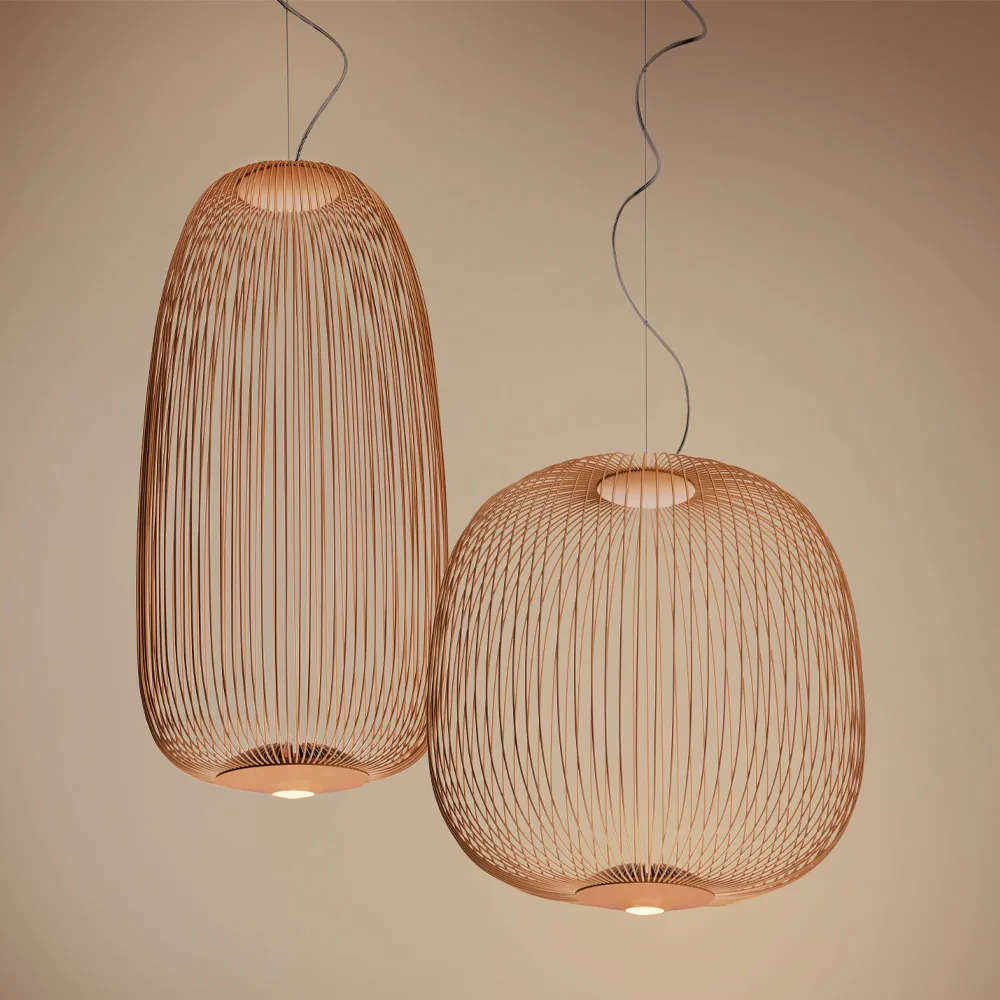 Spokes 1 Dimbar pendel, kopparfärgad Foscarini