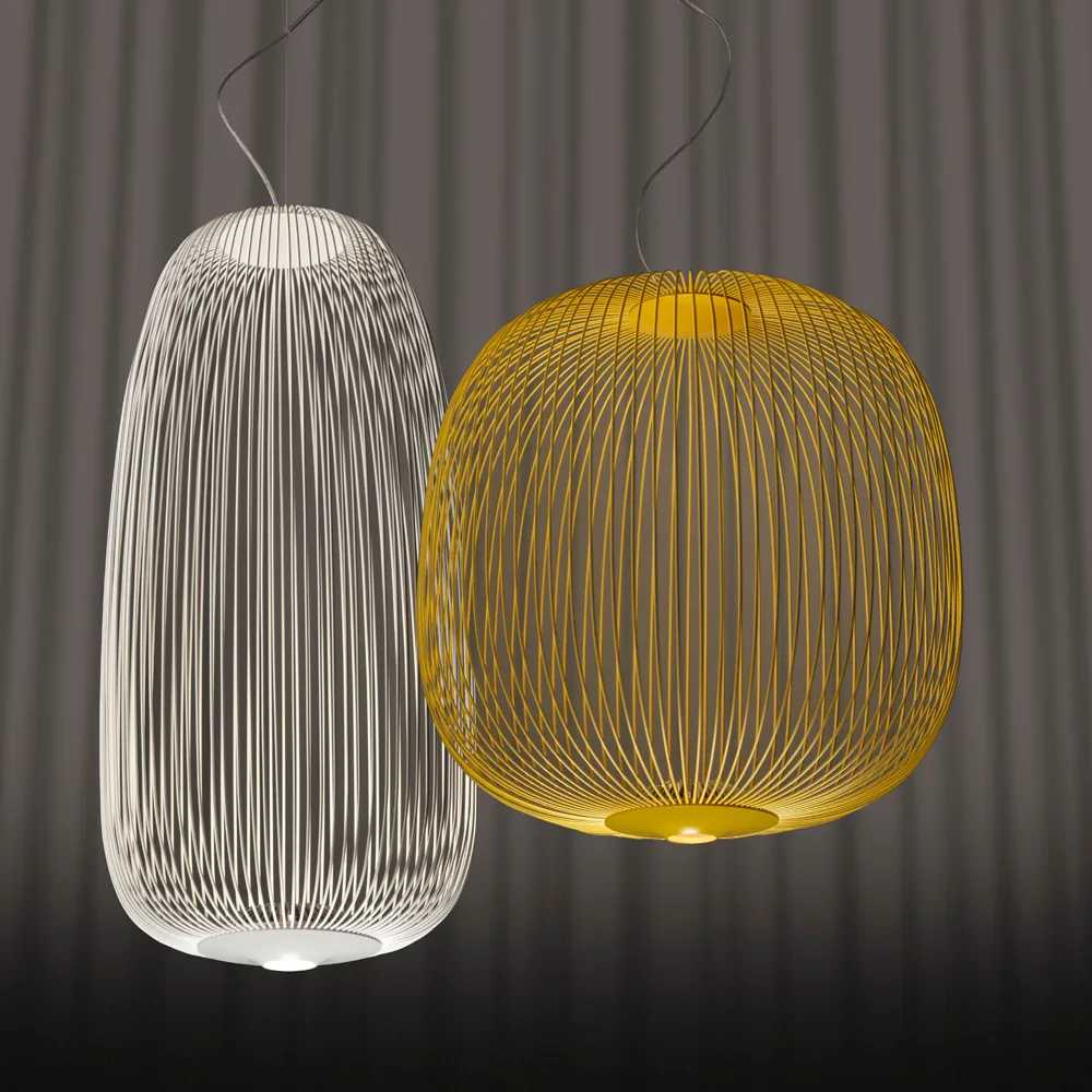 Spokes 1 pendel, vit Foscarini