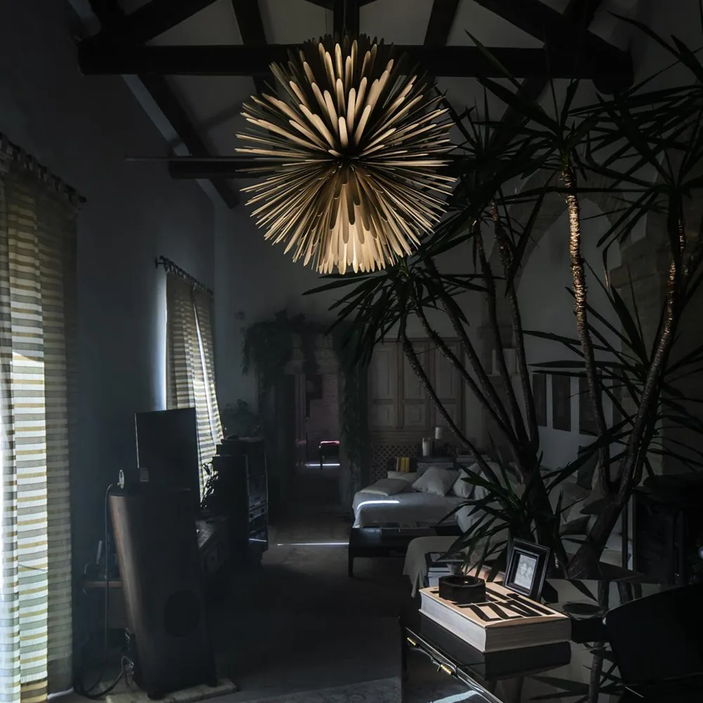 Sun - Light of love pendel, gold Foscarini