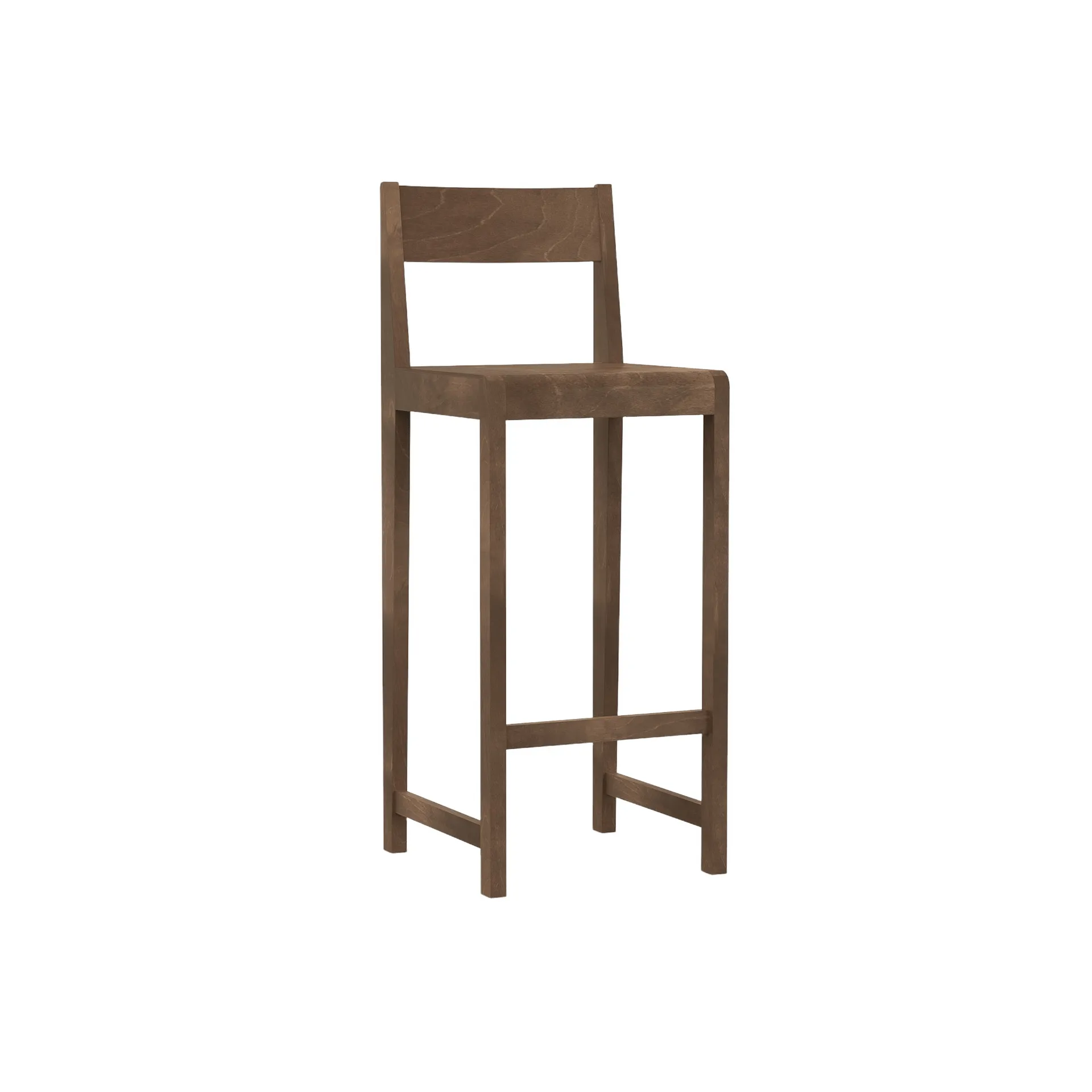 Bar Chair 01 barstol, Mörkbrun björk, 76 cm FRAMA
