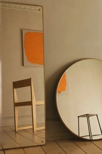 CM Circle spegel - Ek, large, Ø70 cm - FRAMA