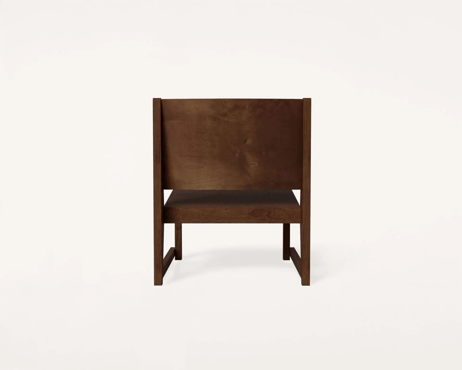 Easy Chair 01 loungestol, Mörkbrun björk FRAMA