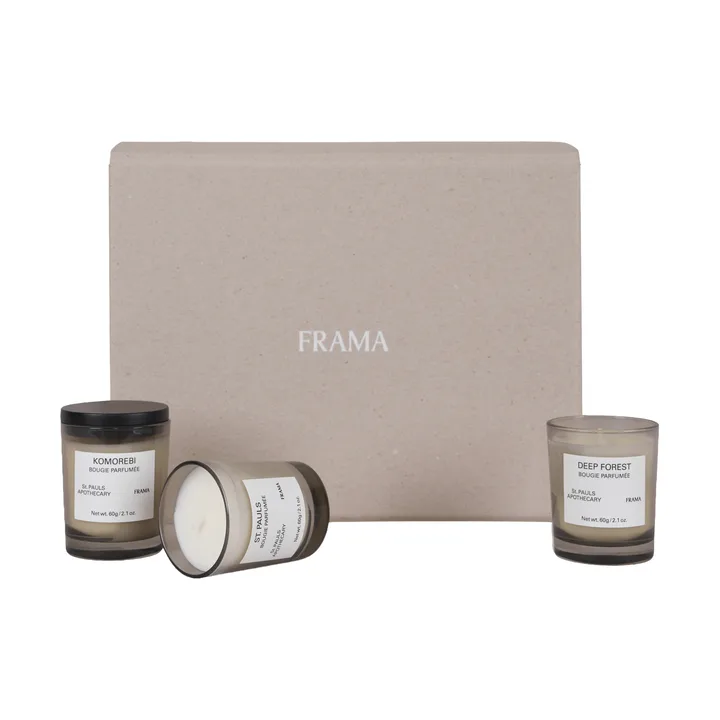 FRAMA gåvoset doftljus - 3 delar - FRAMA