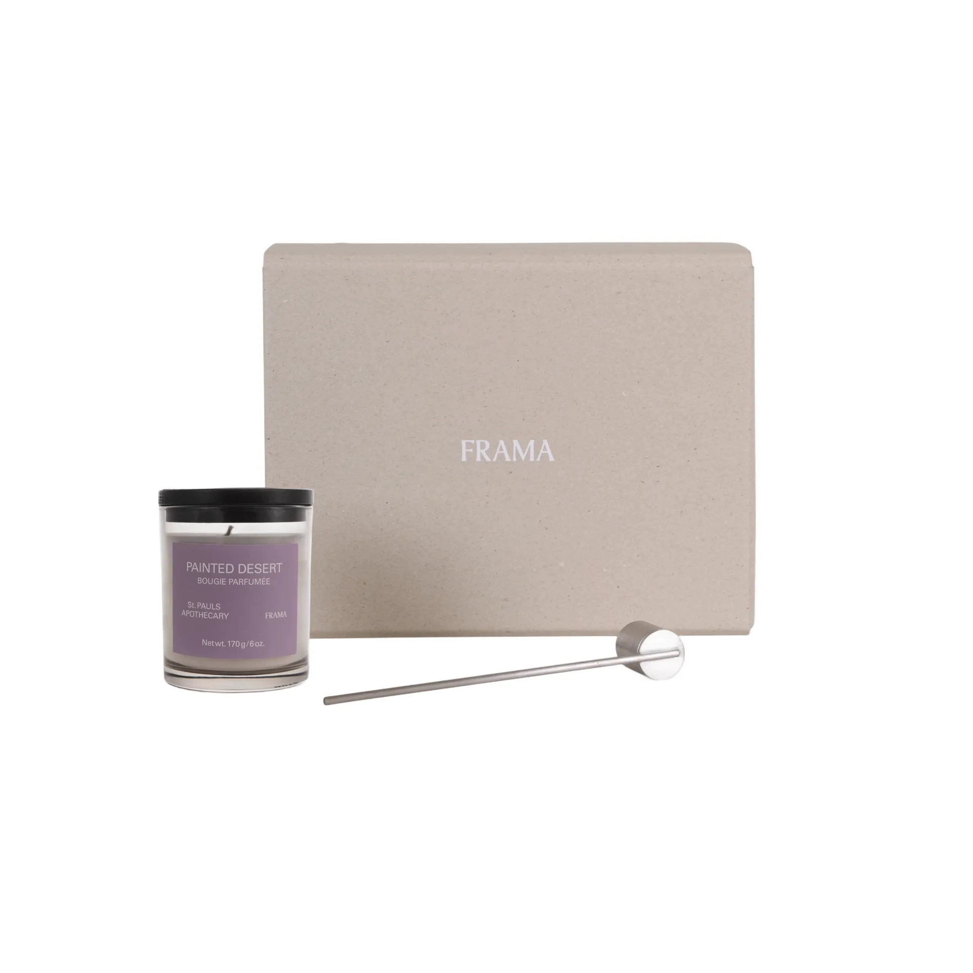 FRAMA gåvoset doftljus + ljussläckare, Painted Desert FRAMA