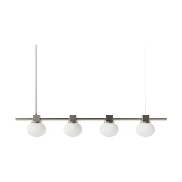 Ovoid Pendant Light Quadruple pendel - Rostfritt stål, opalglas - FRAMA