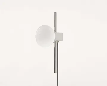 Ovoid Single vägglampa - Rostfritt stål-opalglas - FRAMA