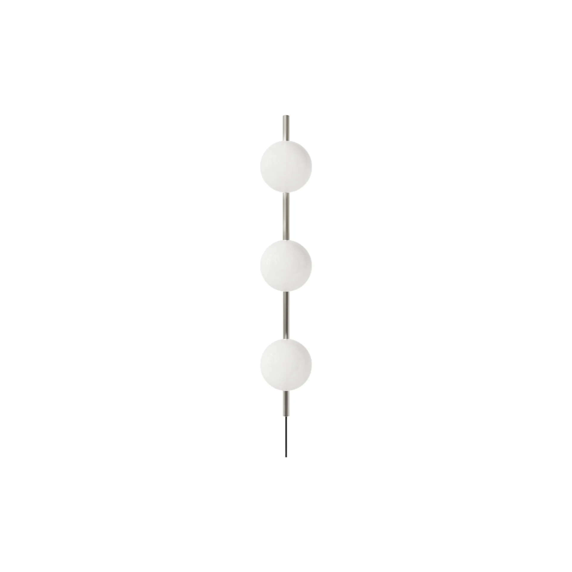 Ovoid Single vägglampa, Rostfritt stål-opalglas FRAMA