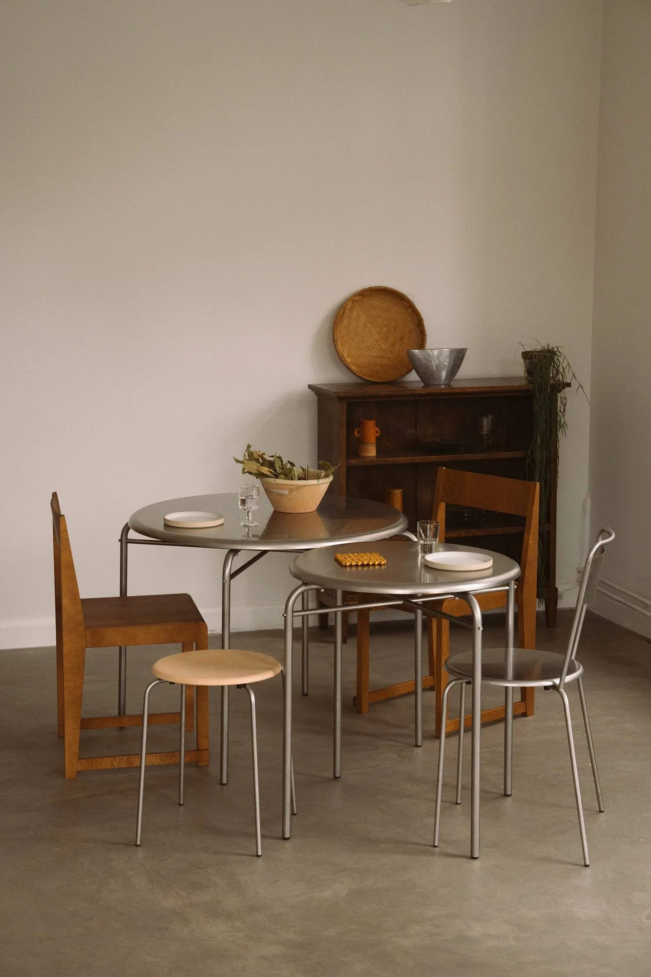 Petit Rond bord, Rostfritt stål, Ø90x73 cm FRAMA