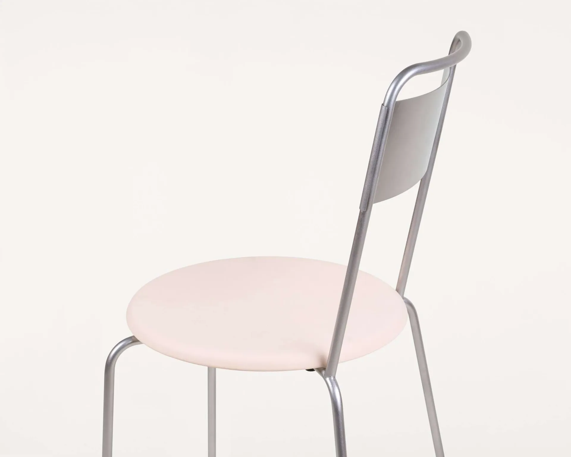 Petit Rond stol, Rostfritt stål-läder Natural FRAMA